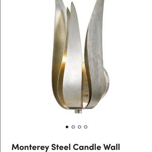 Pair of antique silver wall sconces